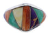 Southwest Ring Multicolor Sterling Silver Jewelry Size 8-3/4 EX22432